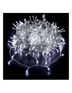 520 Led Connectable Fairy Light Chain Clear Cable in White