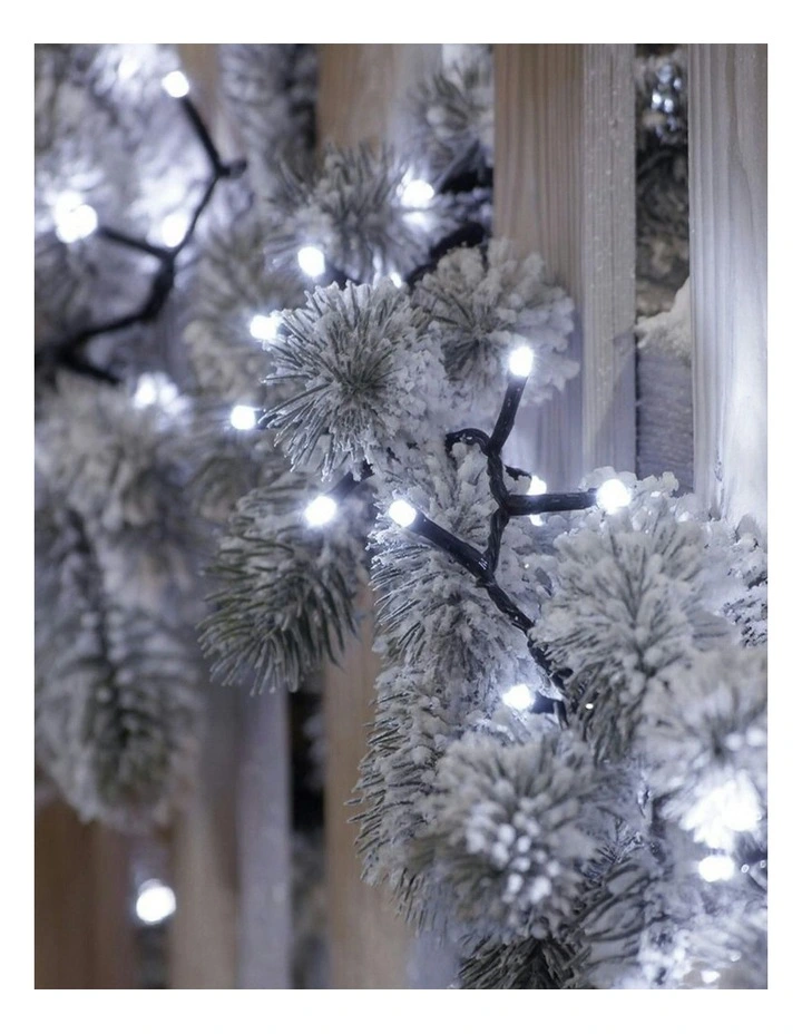 Lexi Lighting 520 LED Connectable Fairy Light Chain Clear Cable in White image 3
