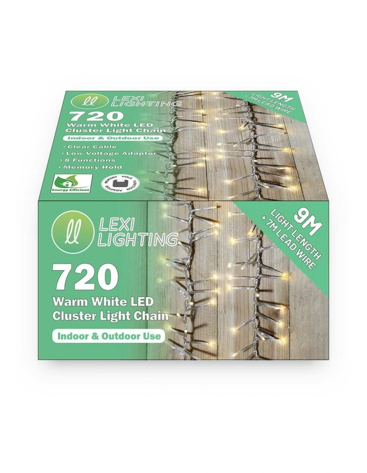Lexi Lighting 720 LED Cluster Light With Clear Cable image 6