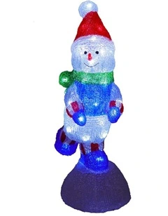 Acrylic Snowman on Snowball 46cm