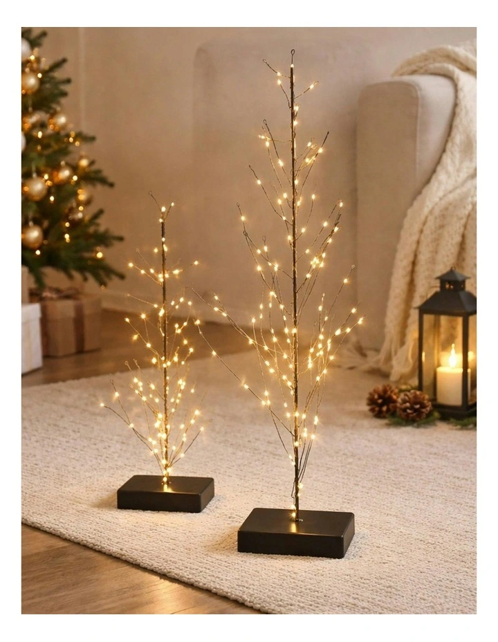 Battery Operated Led Decorative Blossom Trees in White image 3