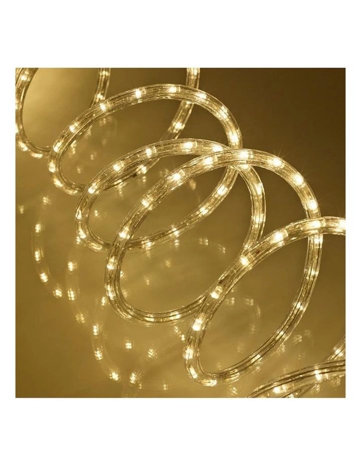 Solar Powered 10m LED Rope Light in Warm White image 2