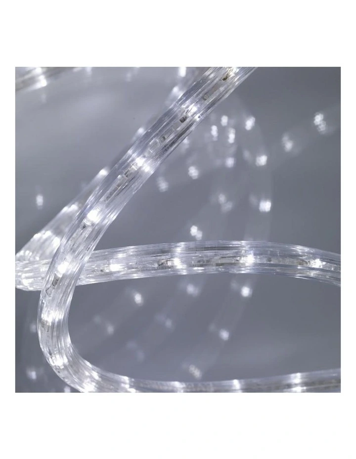 Solar Powered 10m LED Rope Light in White image 3