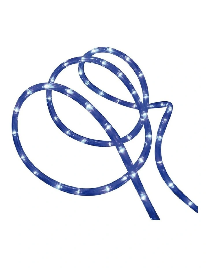 Solar Powered 10m LED Rope Light in Blue image 1