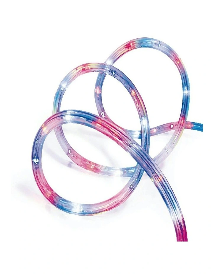 Solar Powered 10m LED Rope Light 4 Colour Options in Multicolour image 1