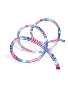Solar Powered 10m LED Rope Light 4 Colour Options in Multicolour