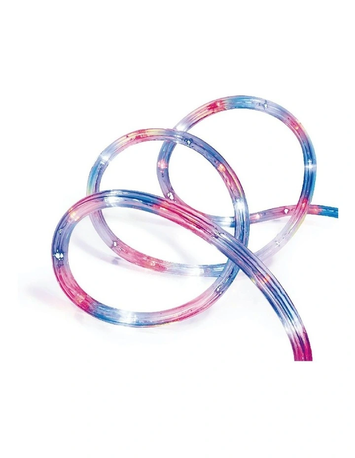 Solar Powered 10m LED Rope Light 4 Colour Options in Multicolour image 1