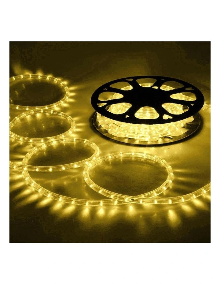 10m LED Connectable Rope Light 8 Colour Options in Warm White image 2