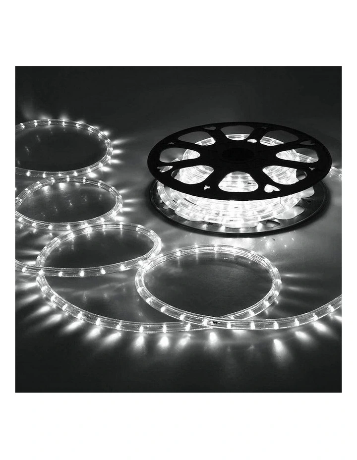 10m LED Connectable Rope Light 8 Colour Options in White image 2