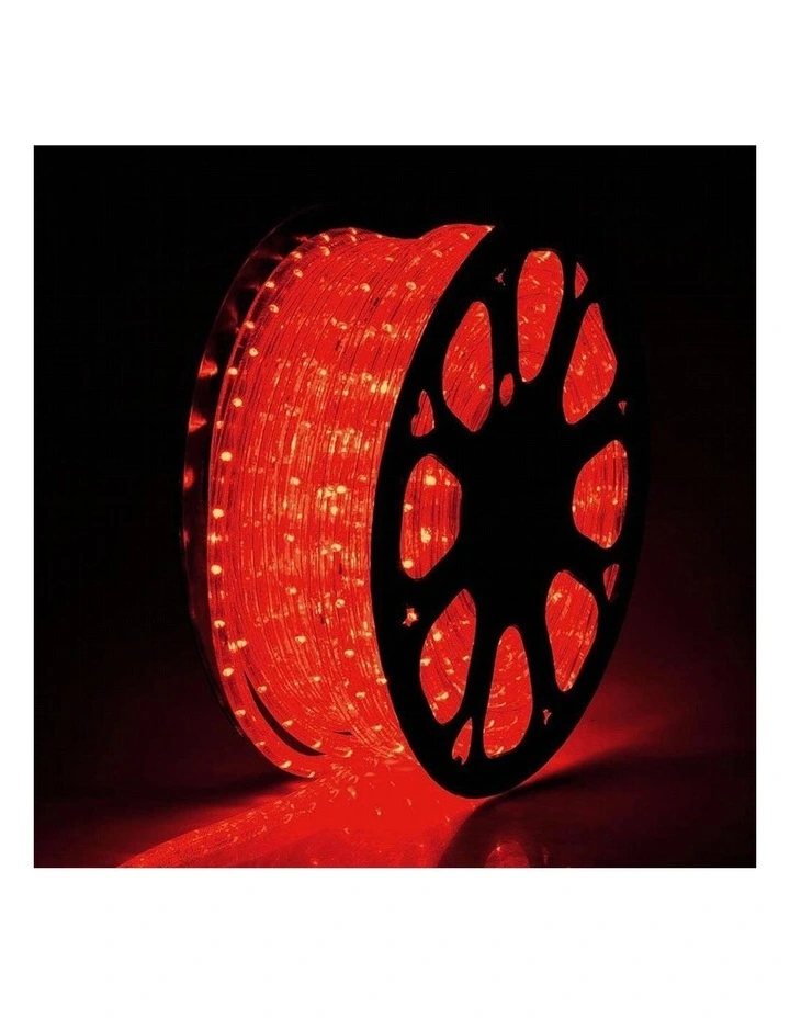 10m LED Connectable Rope Light 8 Colour Options in Red image 3
