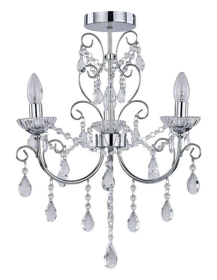 Renaissance Chandelier Light Small in Silver image 1