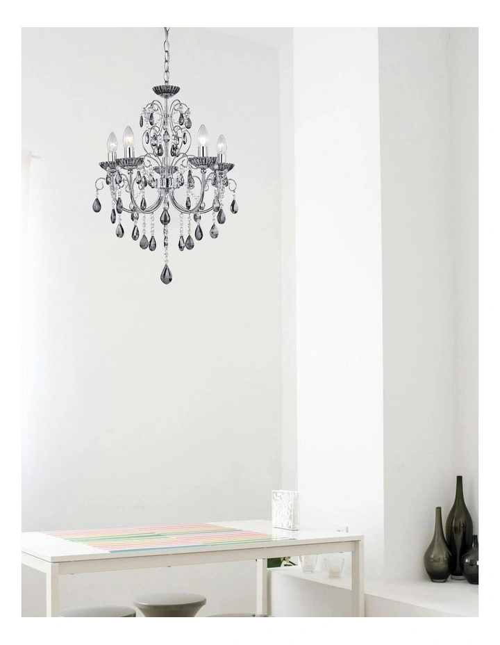 Rovert Chandelier Light Small in Silver image 4