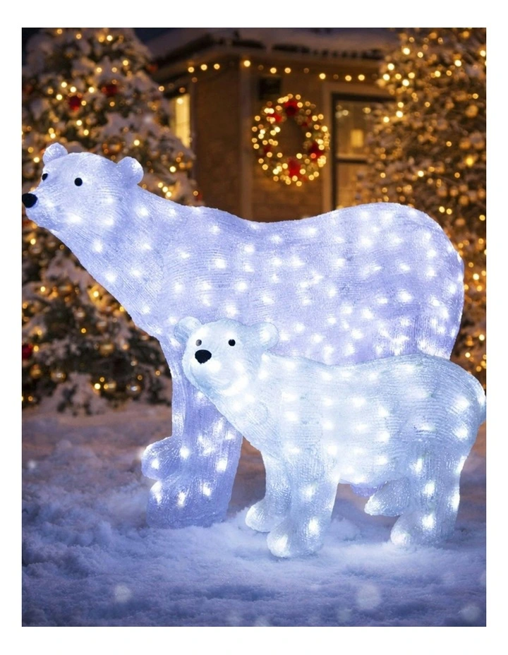 Acrylic Polar Bear Christmas Light 75cm image 3