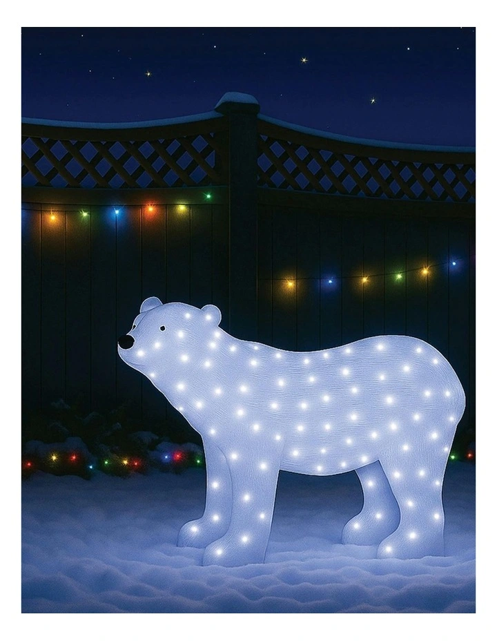 Acrylic Polar Bear Christmas Light 75cm image 5