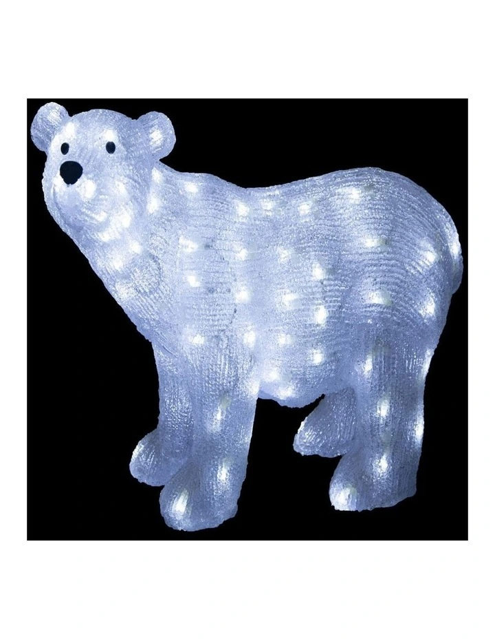 Acrylic Polar Bear Christmas Light 42cm image 1
