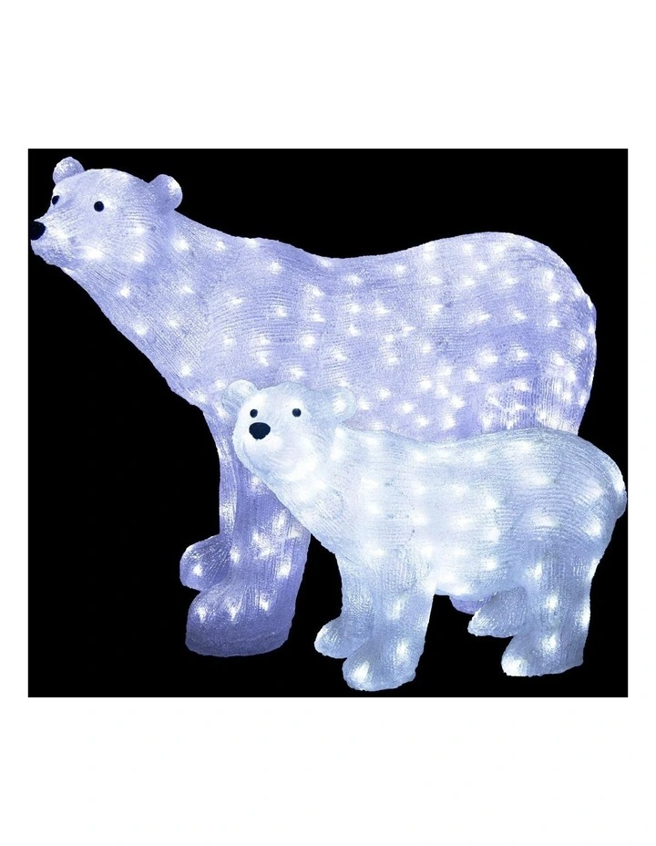 Acrylic Polar Bear Christmas Light 42cm image 2