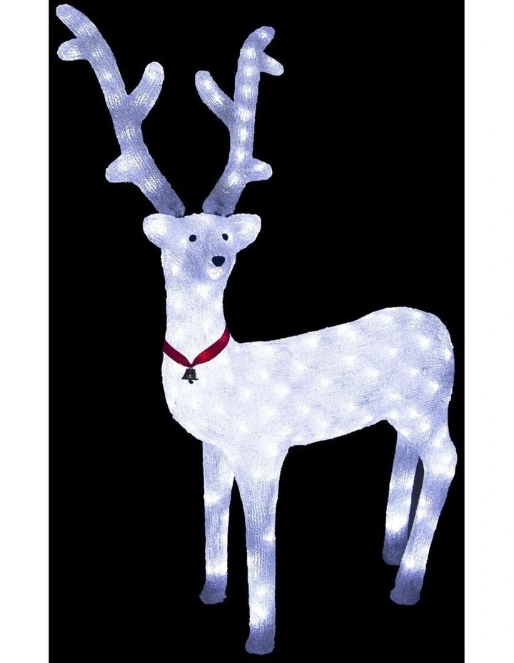 Acrylic White Reindeer Christmas Light 95cm image 3