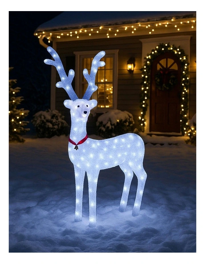 Acrylic White Reindeer Christmas Light 95cm image 4