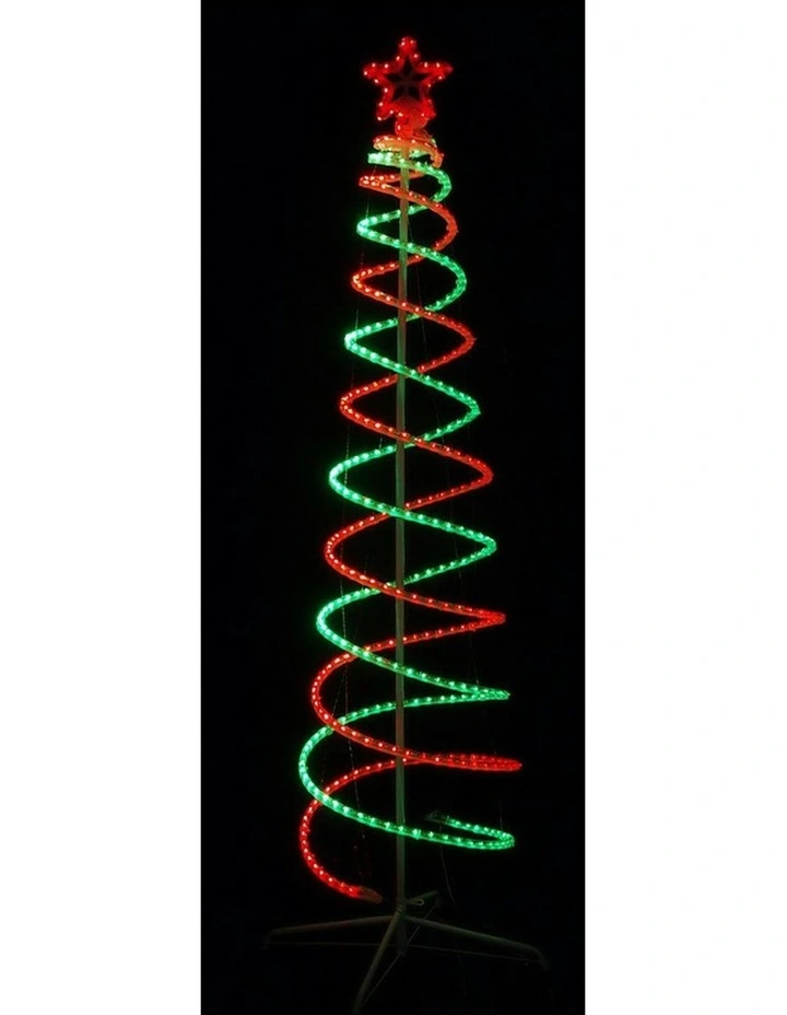 4 Colour Options LED Double Spiral Tree Light 2.1m image 3