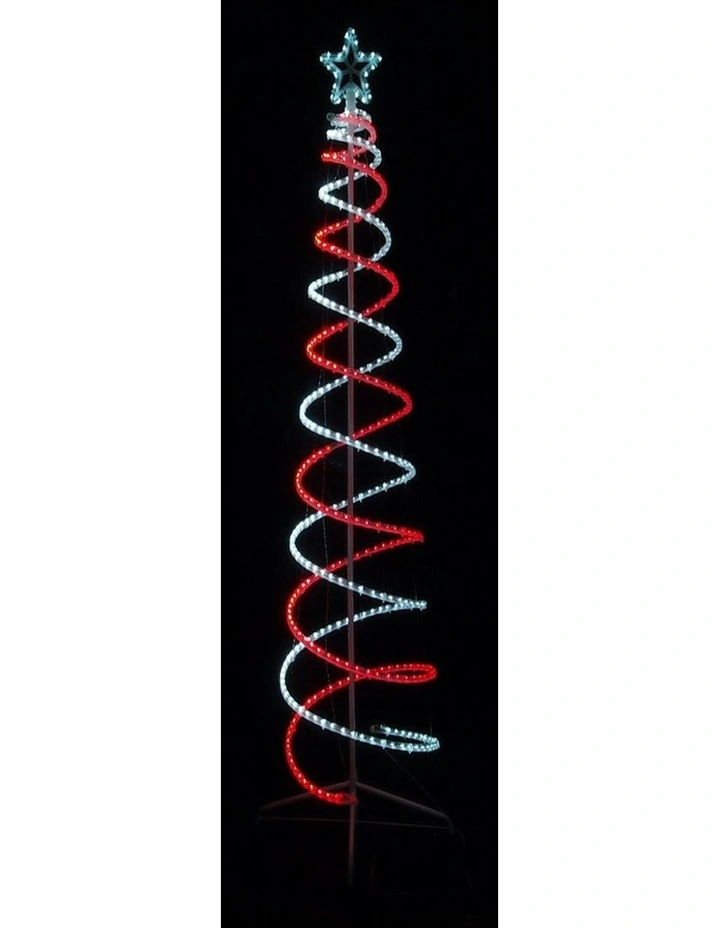 LED Double Spiral Tree Light 2.1m image 1