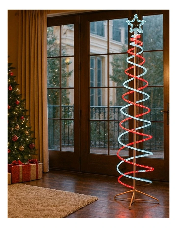 LED Double Spiral Tree Light 2.1m image 2
