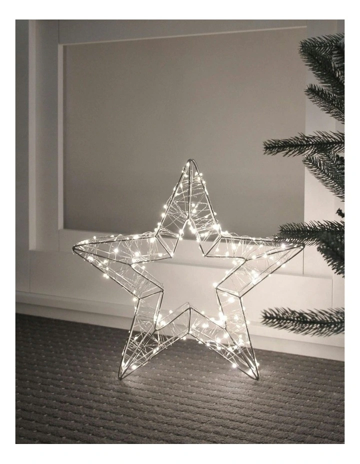 Dual Colour 3 Size Options LED Christmas Star Light 60cm image 1