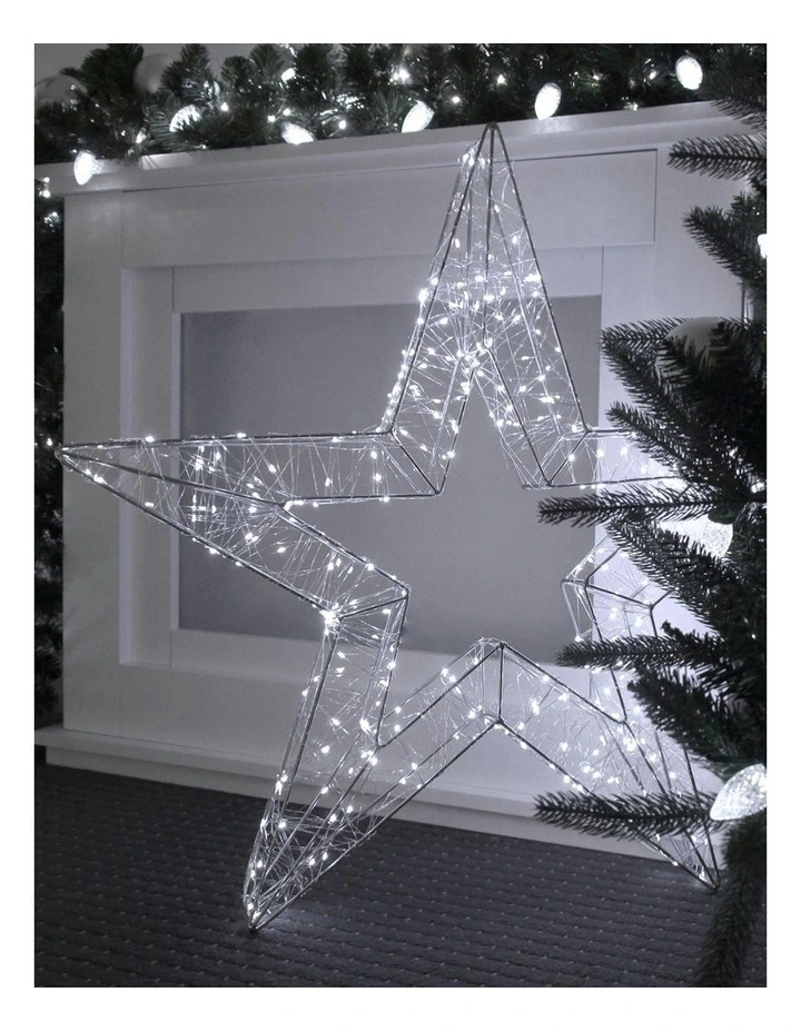 Dual Colour 3 Size Options LED Christmas Star Light 60cm image 2