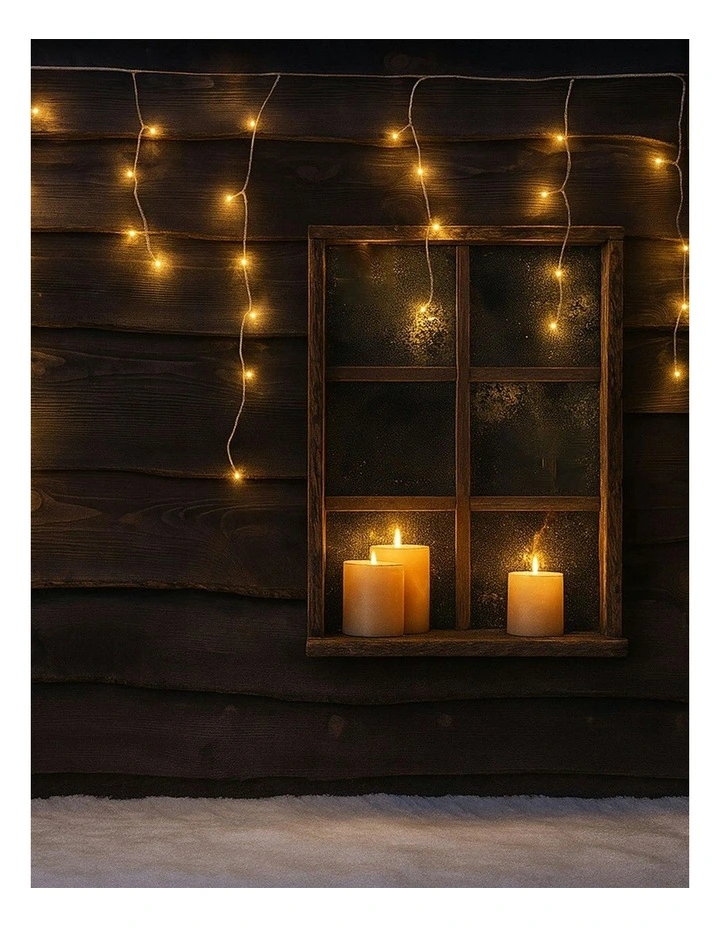 4 Colour Options Solar 480 LED Icicle Lights image 3