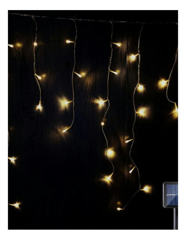 4 Colour Options Solar 480 LED Icicle Lights image 4