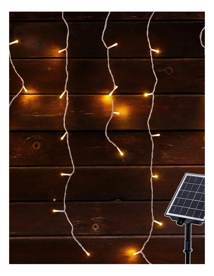 4 Colour Options Solar 480 LED Icicle Lights image 5
