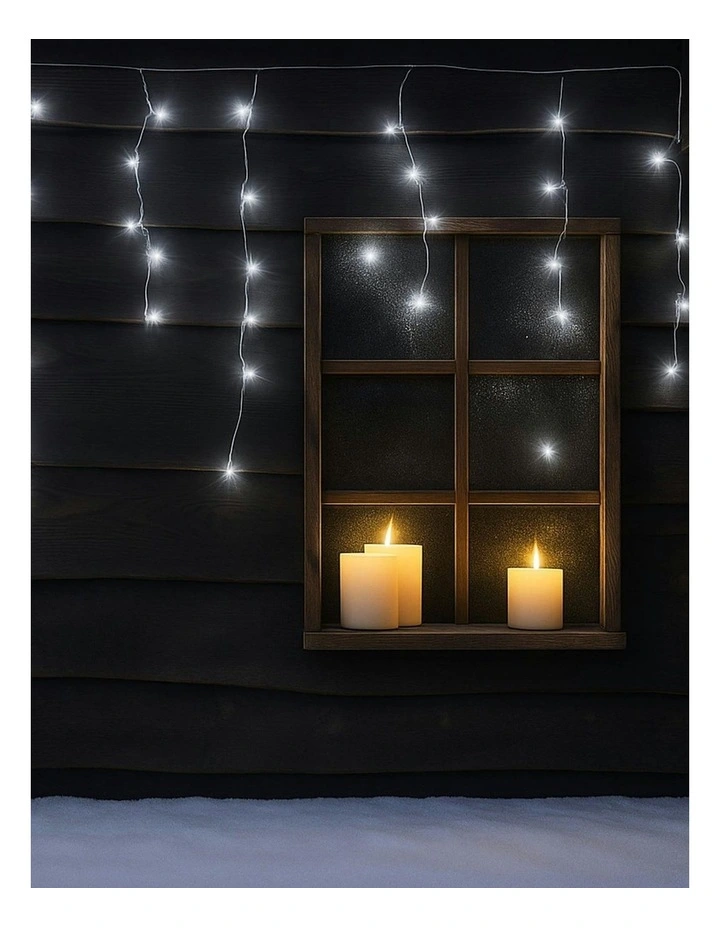 Lexi Lighting 4 Colour Options Solar 480 LED Icicle Lights image 2