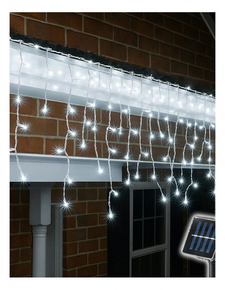Lexi Lighting 4 Colour Options Solar 480 LED Icicle Lights image 3