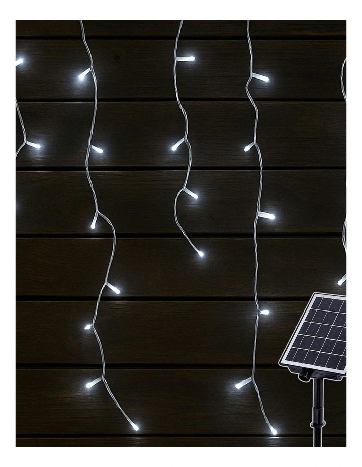 Lexi Lighting 4 Colour Options Solar 480 LED Icicle Lights image 4