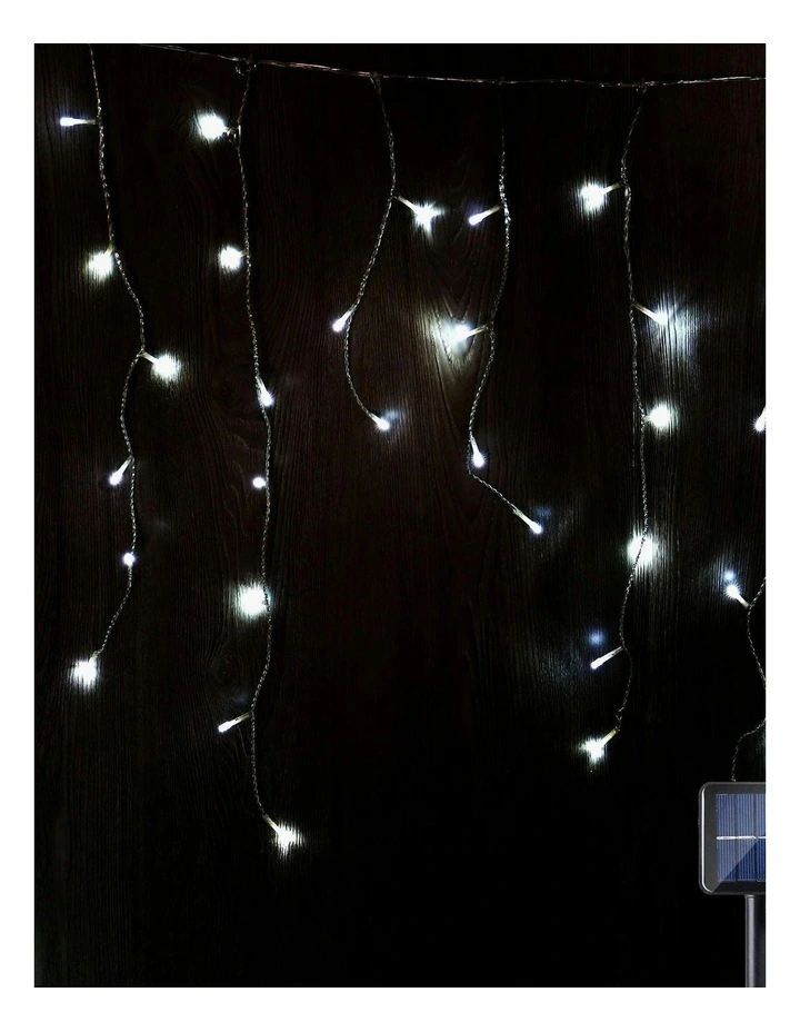 Lexi Lighting 4 Colour Options Solar 480 LED Icicle Lights image 5