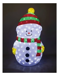 Acrylic LED Snowman 2 Size Xmas Outdoor Decoration 61cm