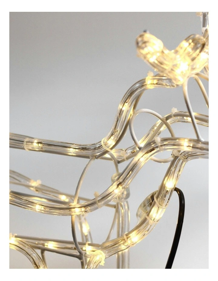 3D Illuminated LED Reindeer Family with Motor image 2