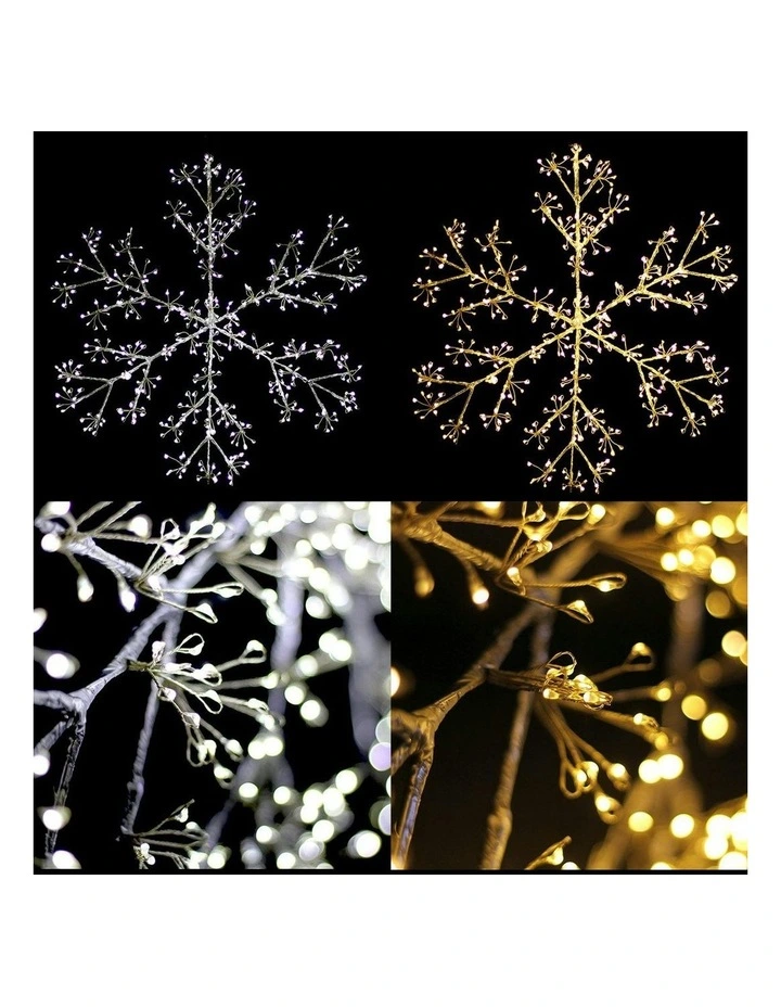Starburst Snowflake Christmas Display Wall Light in Dual Colour image 1