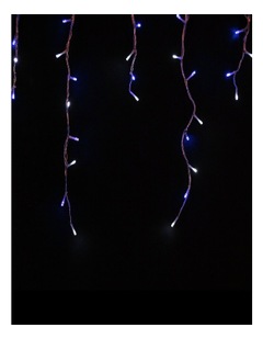 1008 LEDs Waterfall Icicle Light in Blue/White