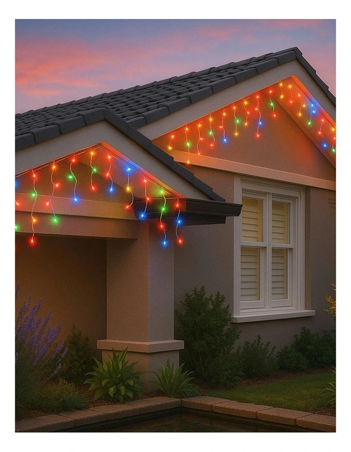 500 LED Connectable Icicle Light in Multicolour image 2