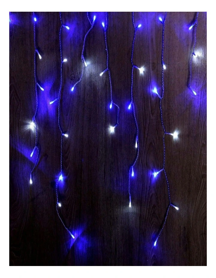 500 LED Connectable Icicle Light in Blue/White image 1