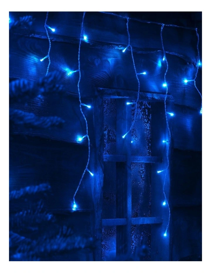 500 LED Connectable Icicle Light in Blue image 1