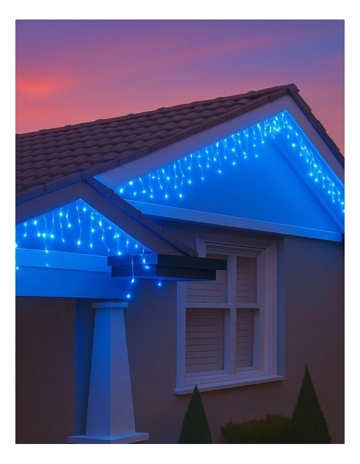 500 LED Connectable Icicle Light in Blue image 2