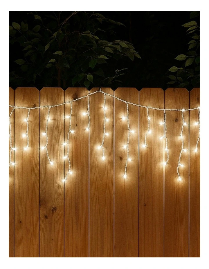500 LED Connectable Icicle Light in White image 3