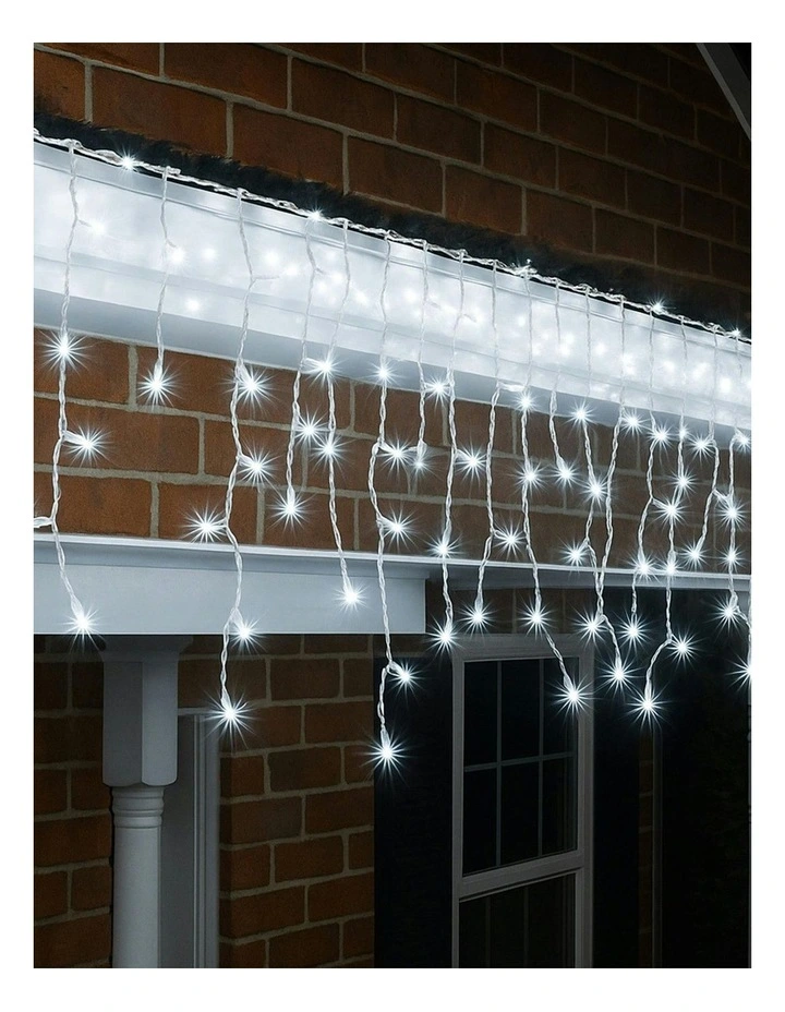 500 LED Connectable Icicle Light in White image 4