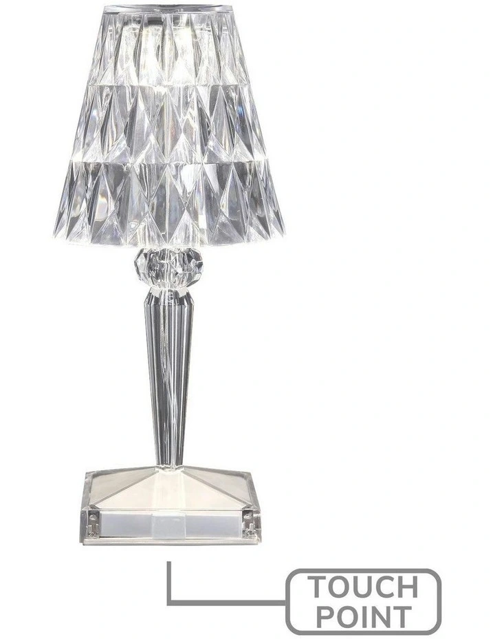 Eugenia Touch Table Lamp in Silver image 1