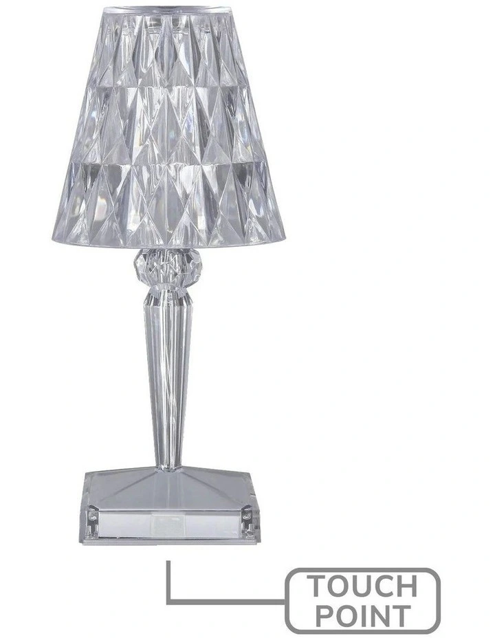 Eugenia Touch Table Lamp in Silver image 4