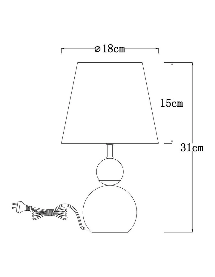 Hulu Touch Table Lamp in White image 6