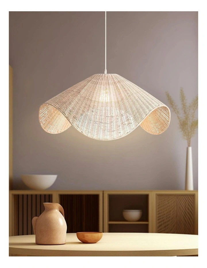 Adaya Rattan Pendant Light in Natural image 3
