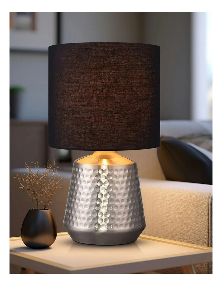 Hyde Touch Table Lamp in Satin Chrome image 3