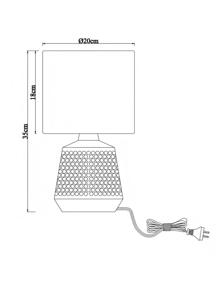 Hyde Touch Table Lamp in Satin Chrome image 4